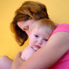 mother and infant in embrace