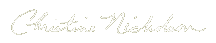 Christine Nicholson's signature