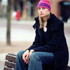 sullen teen girl